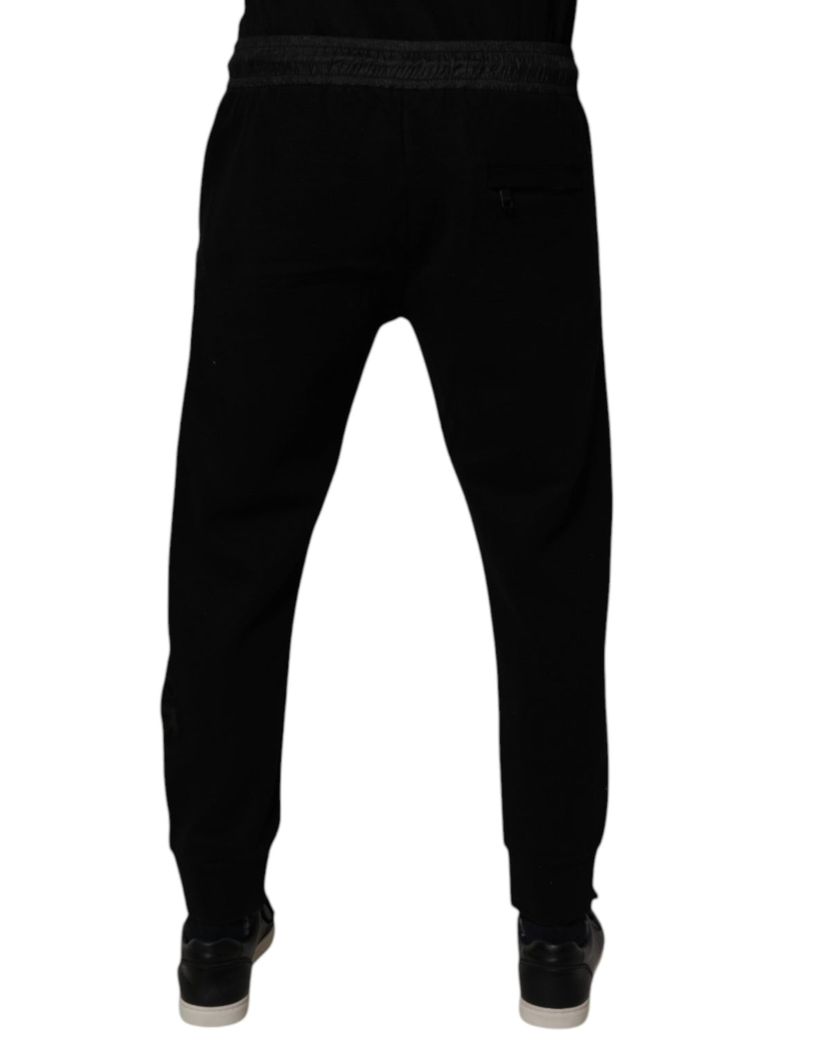Pantalon de jogging en coton noir pour homme de Dolce &amp; Gabbana