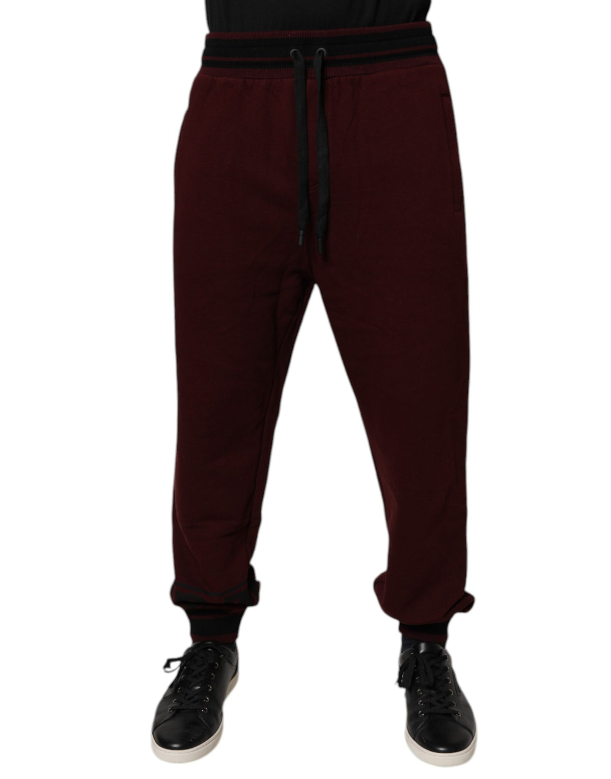 Pantalon de jogging en coton Bordeaux Dolce &amp; Gabbana pour homme