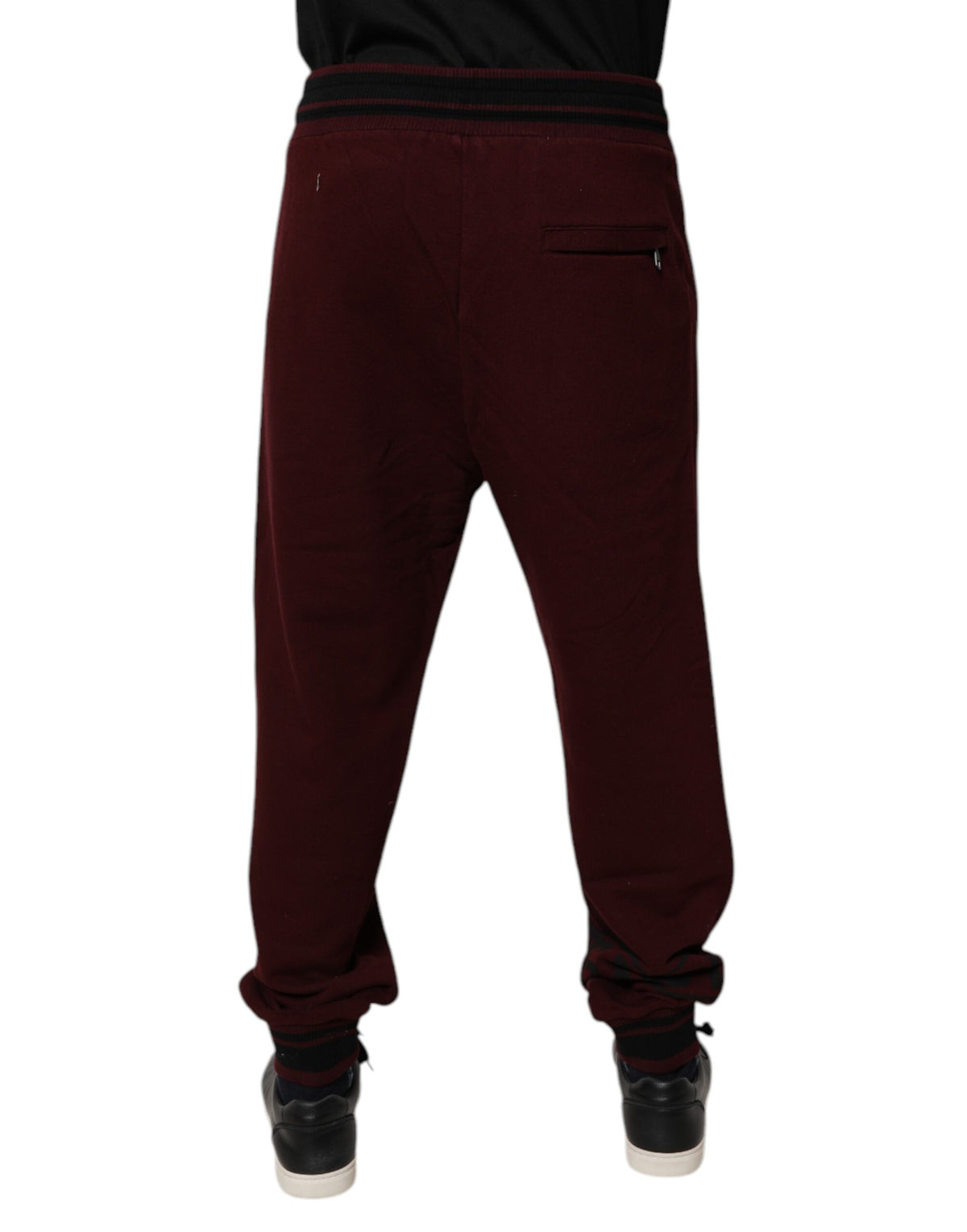Pantalon de jogging en coton Bordeaux Dolce &amp; Gabbana pour homme
