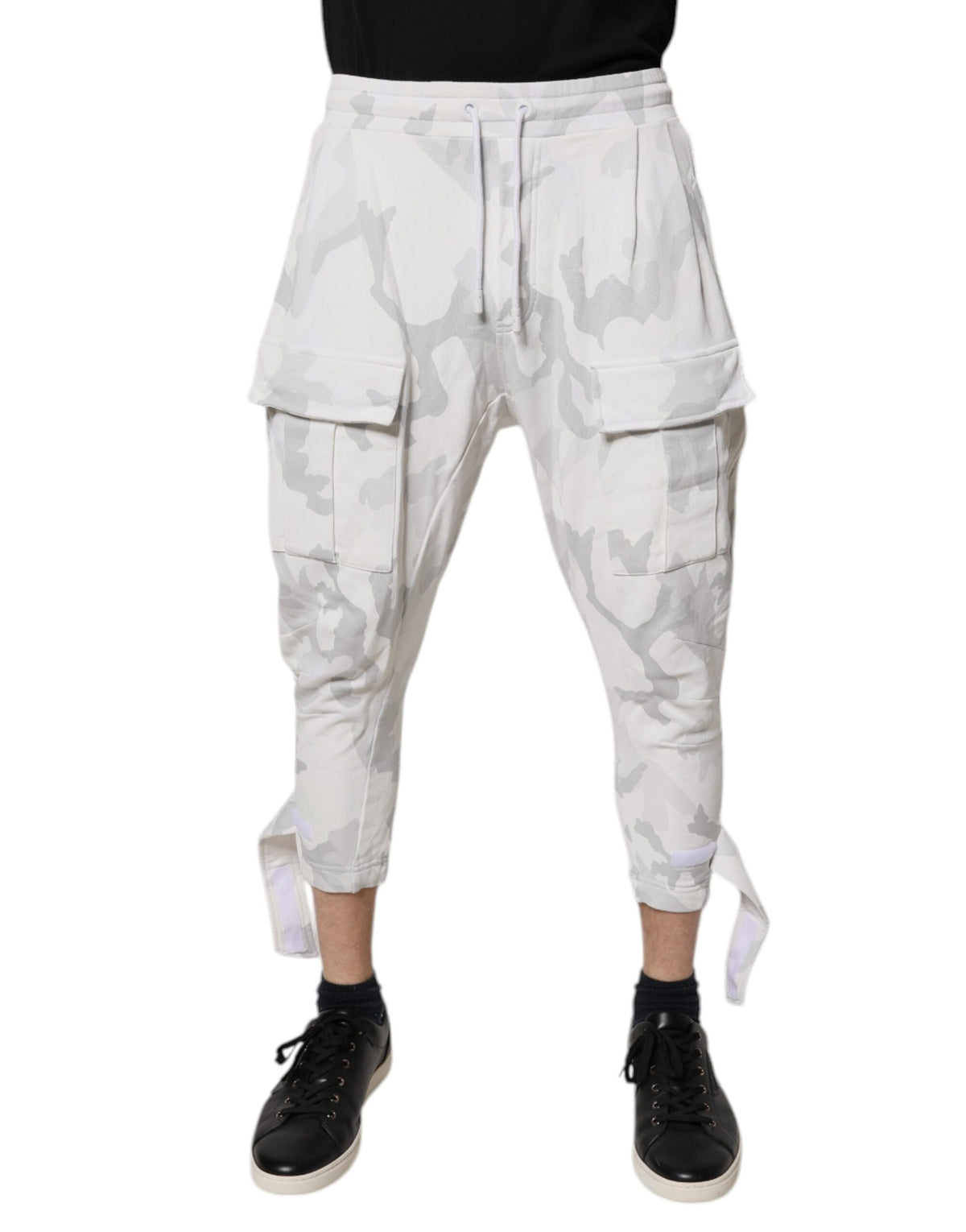 Pantalon de jogging cargo camouflage blanc Dolce &amp; Gabbana