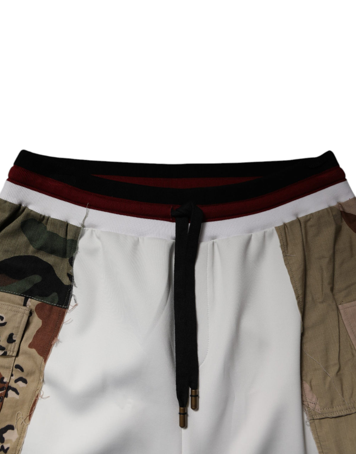 Pantalon de survêtement en patchwork blanc à camouflage de Dolce &amp; Gabbana