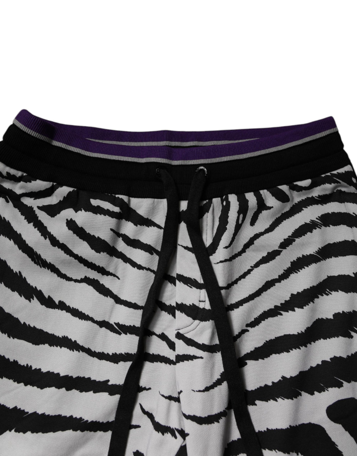 Pantalon de jogging homme Dolce &amp; Gabbana noir et blanc zèbre