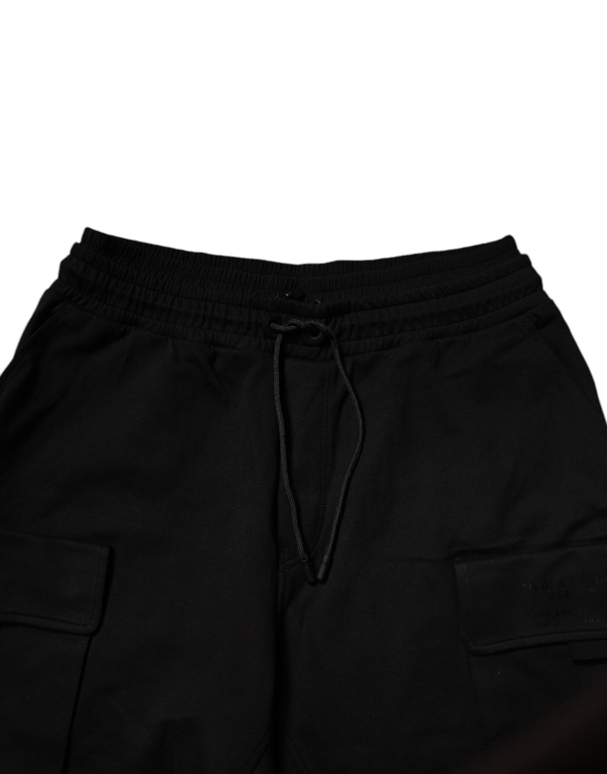 Pantalon de jogging cargo en coton noir pour homme Dolce &amp; Gabbana
