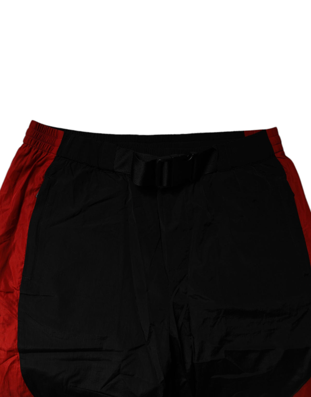 Pantalon de jogging en sweat noir et rouge léopard Dolce &amp; Gabbana