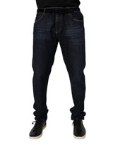 Jeans skinny en coton extensible bleu foncé de Dolce &amp; Gabbana