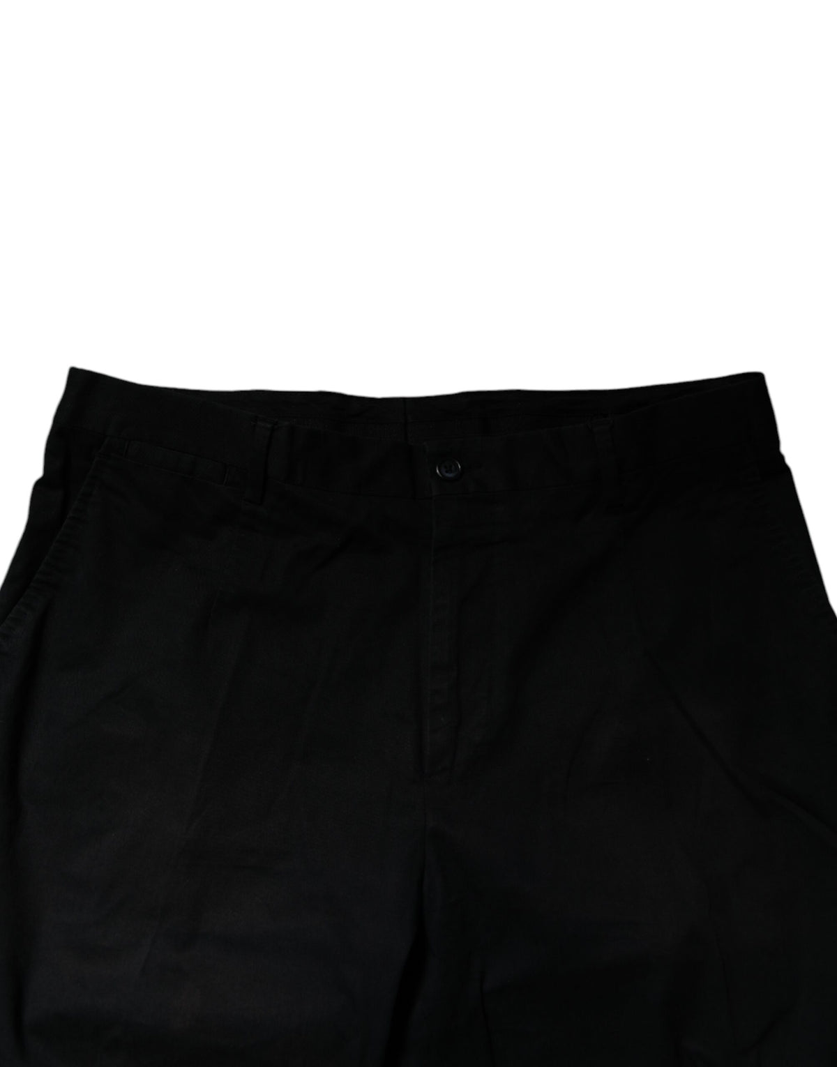 Pantalon tailleur noir en coton extensible et ajusté Dolce &amp; Gabbana