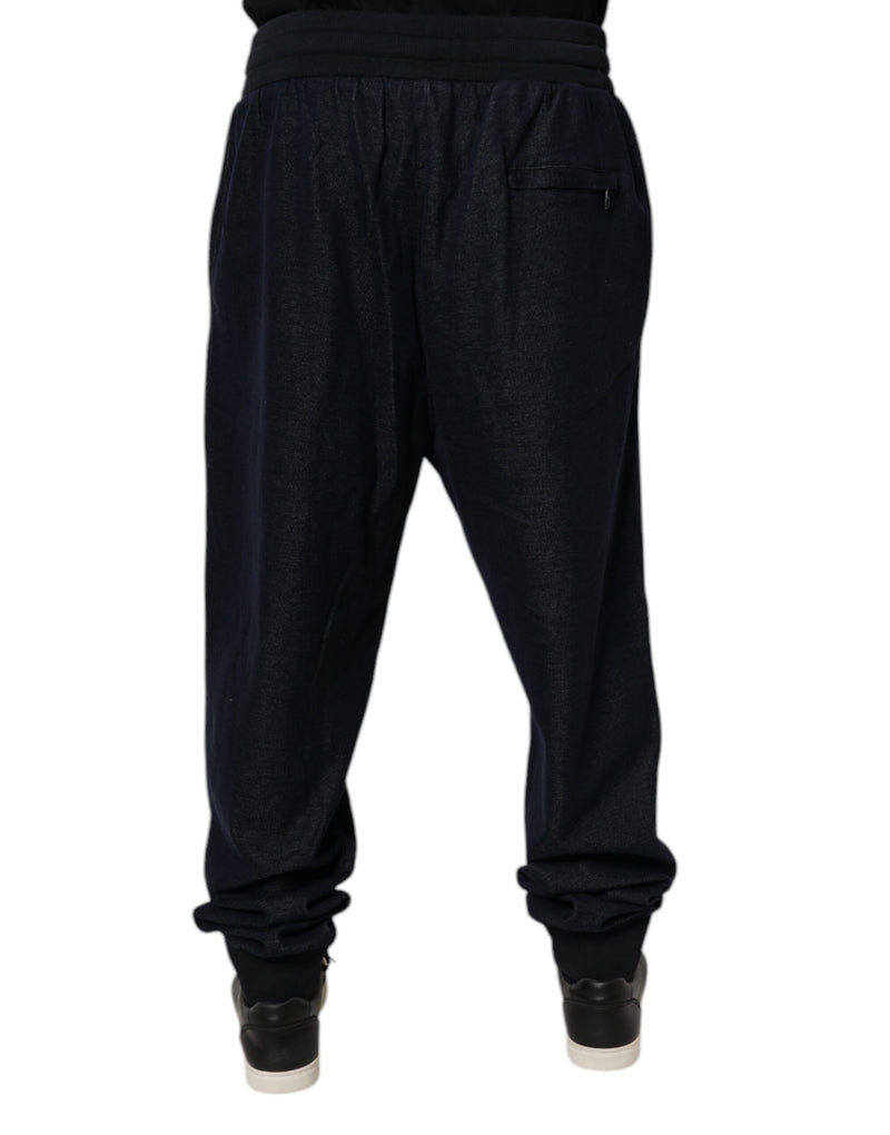 Dolce &amp; Gabbana zwarte jacquard joggingbroek van katoen