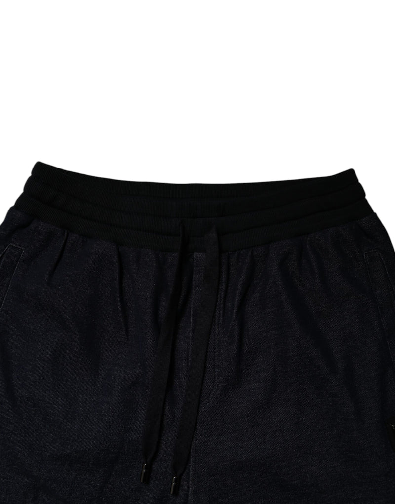 Dolce &amp; Gabbana zwarte jacquard joggingbroek van katoen