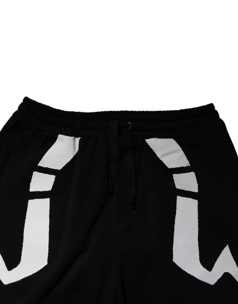 Dolce &amp; Gabbana zwarte katoenen joggingbroek met logo