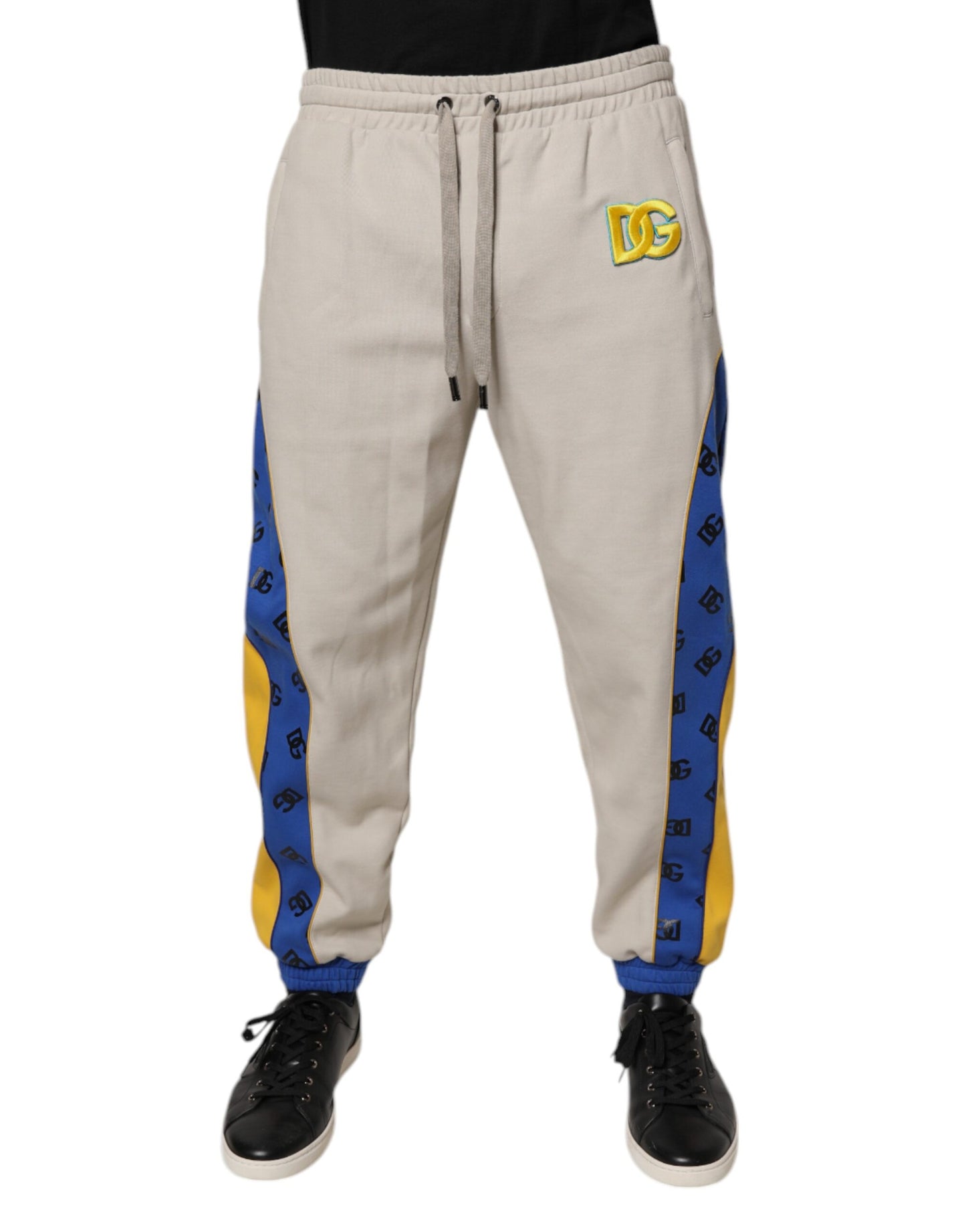 Dolce & Gabbana Multicolor Cotton DG Jogger Sweatpants Pants