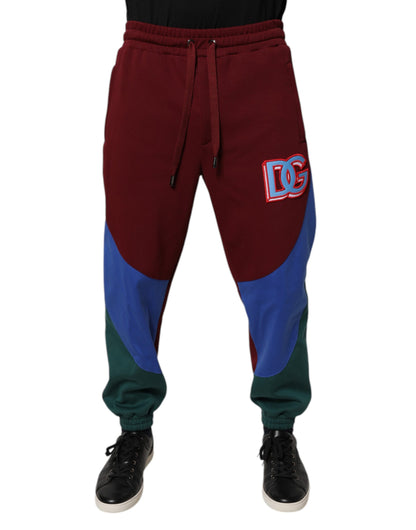 Dolce & Gabbana Multicolor Cotton Men Jogger Sweatpants Pants