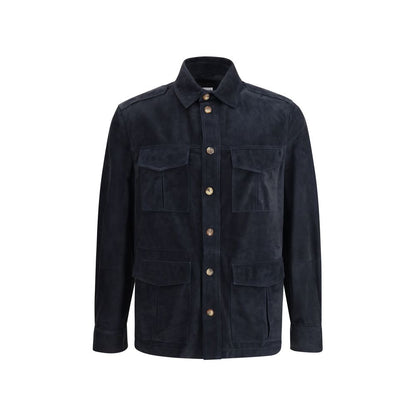 Veste en cuir de daim Brunello Cucinelli