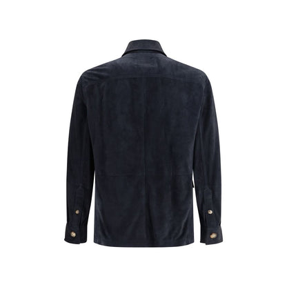 Veste en cuir de daim Brunello Cucinelli