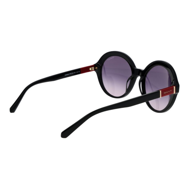 Gant Black Women Sunglasses - Elegant Round Frame with UV Protection