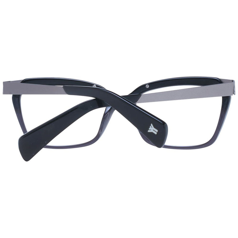Yohji Yamamoto Black Women Glasses Frame - Elegant & Customizable