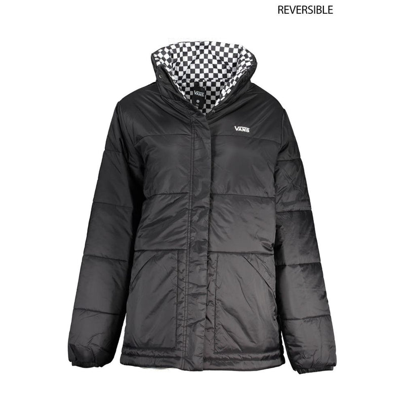 Vans Black Nylon Women Jacket - Reversible & Waterproof