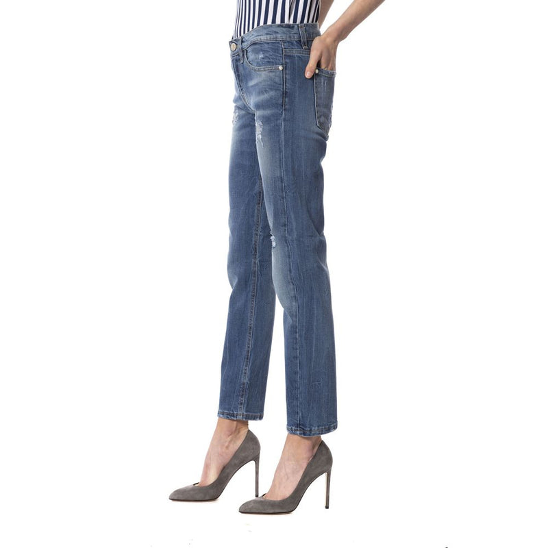 Frankie Morello Blue Slim Fit Jeans for Women