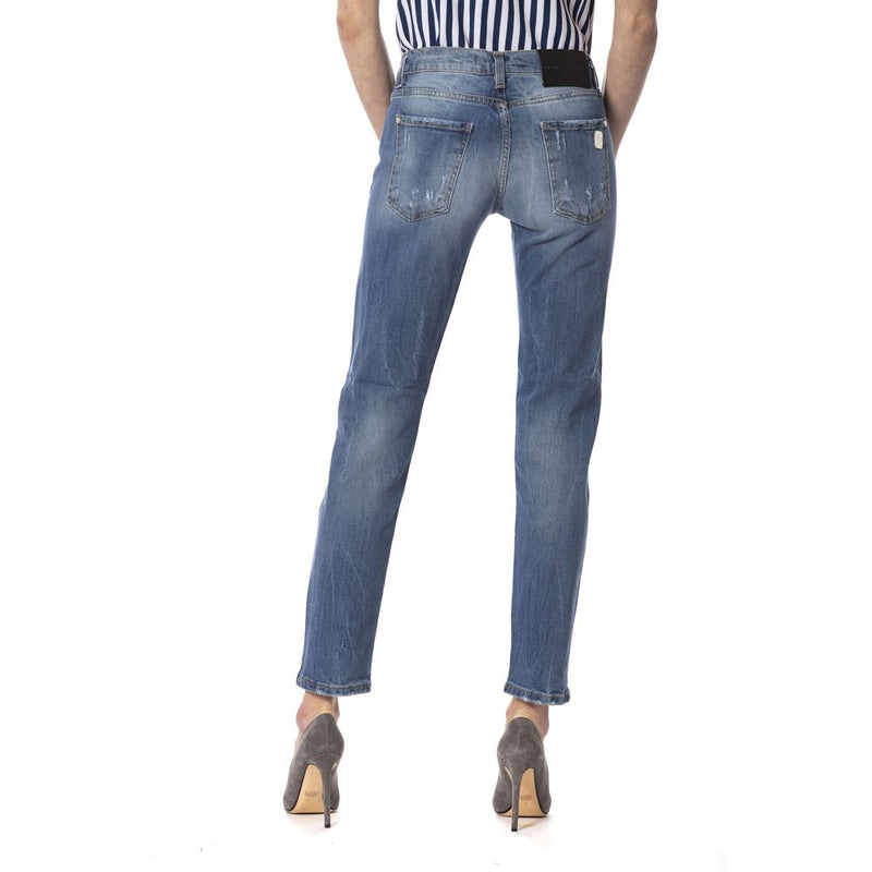 Frankie Morello Blue Slim Fit Jeans for Women