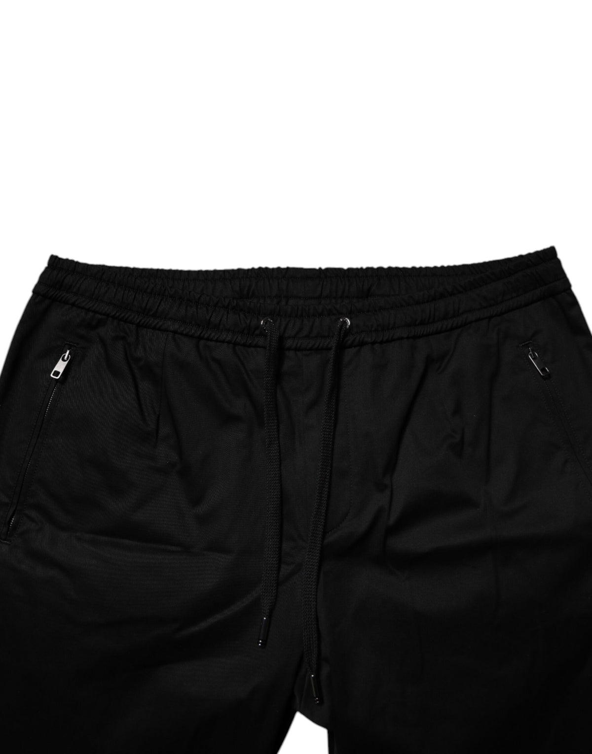Pantalon de jogging en coton extensible noir Dolce &amp; Gabbana