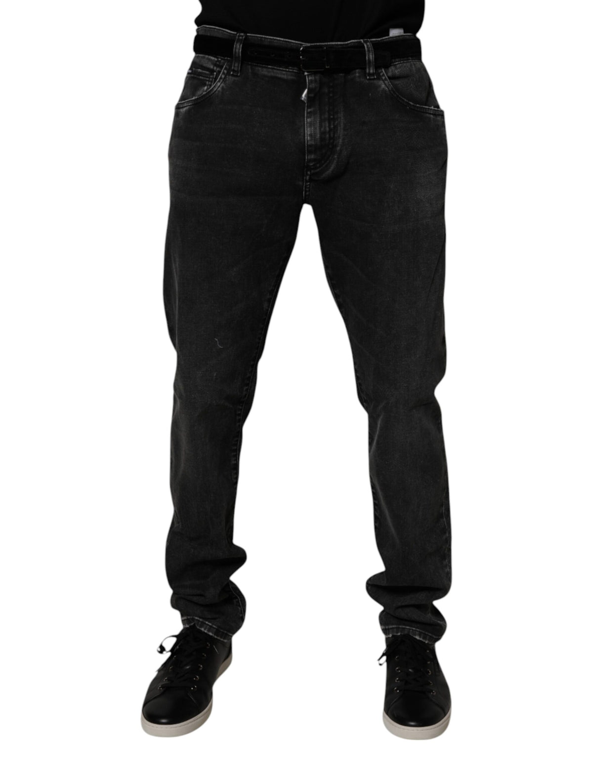 Jeans skinny en coton stretch noir pour homme de Dolce &amp; Gabbana