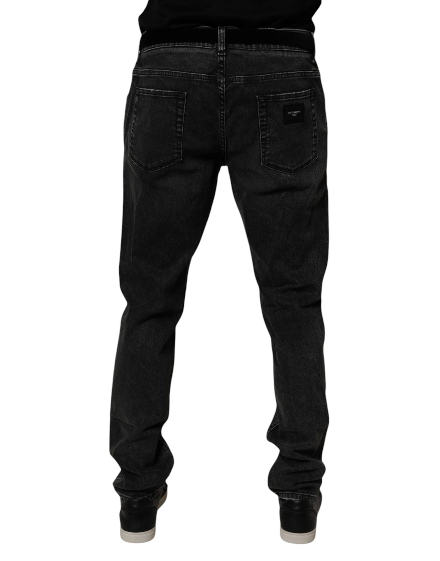 Jeans skinny en coton stretch noir pour homme de Dolce & Gabbana