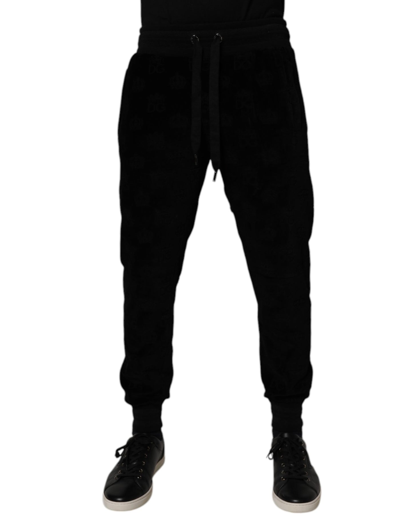 Dolce & Gabbana Black Cotton Jogger Men Sweatpants Pants