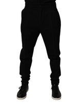Pantalon skinny en coton extensible noir Dolce &amp; Gabbana