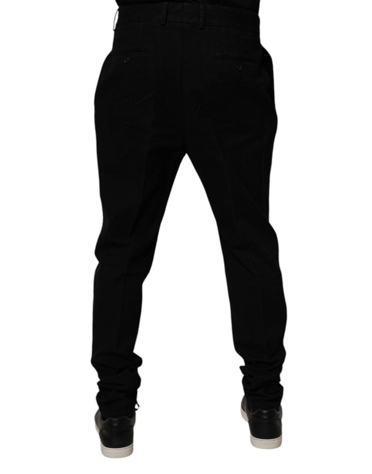 Pantalon skinny en coton extensible noir Dolce &amp; Gabbana