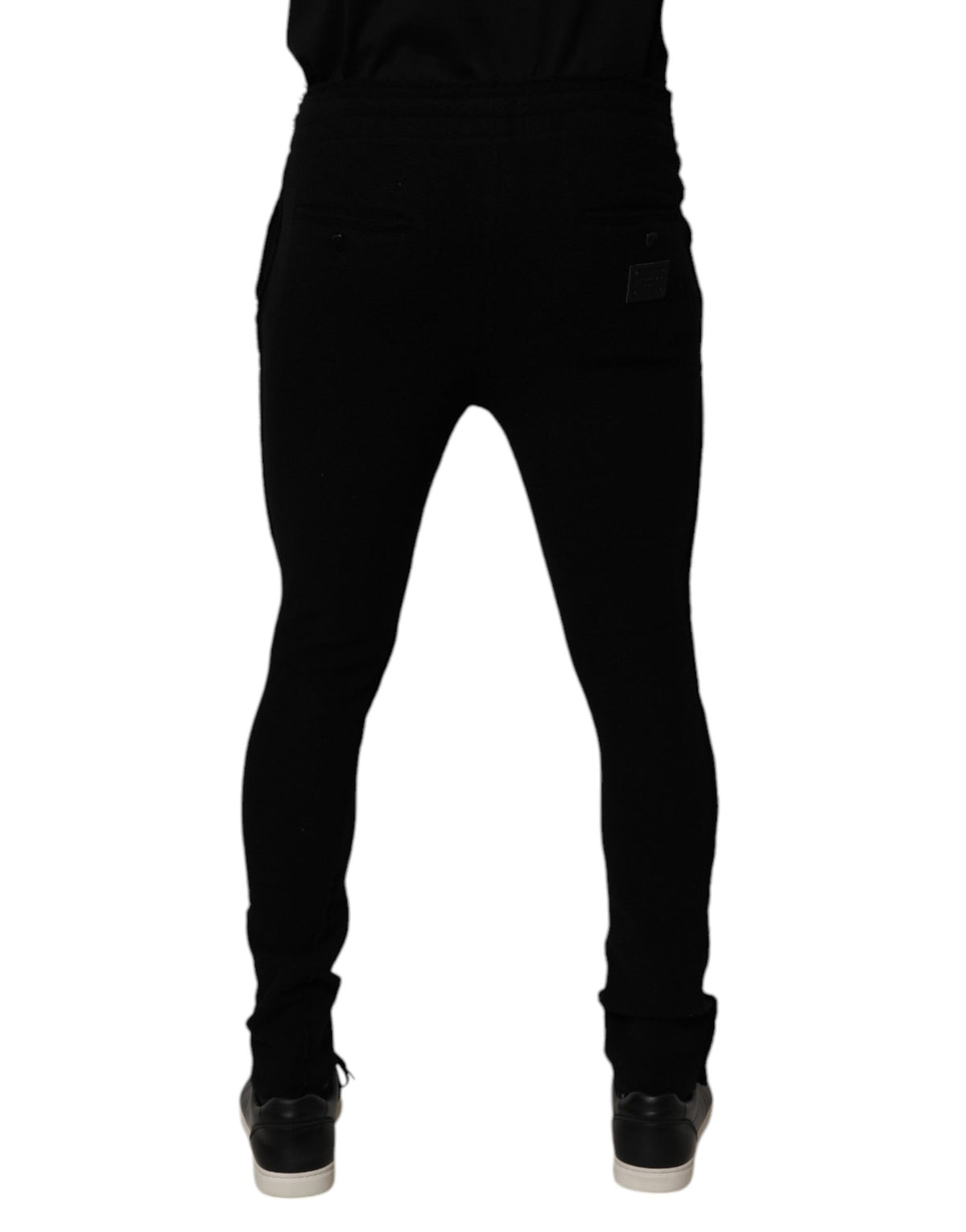 Pantalon de jogging en cachemire noir Dolce &amp; Gabbana pour homme