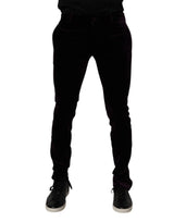 Pantalon habillé pour homme en coton velours violet Dolce &amp; Gabbana