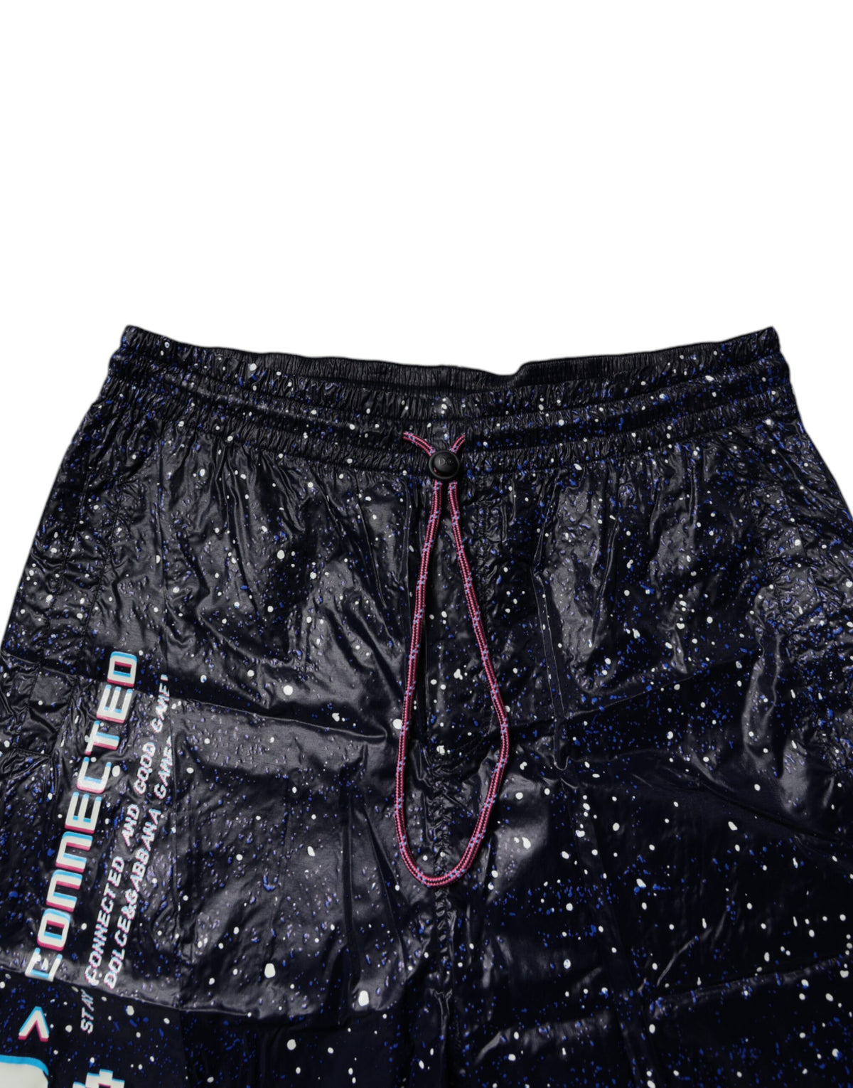 Pantalon de jogging en coton à imprimé DG Game bleu foncé de Dolce &amp; Gabbana
