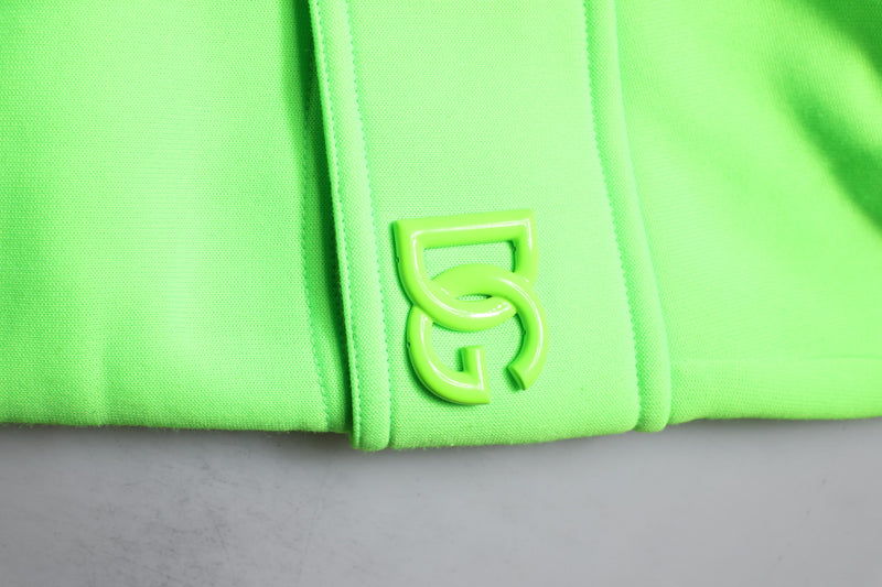 Dolce &amp; Gabbana Neon Groene Cargo Joggingbroek Heren Sweatpants Broek