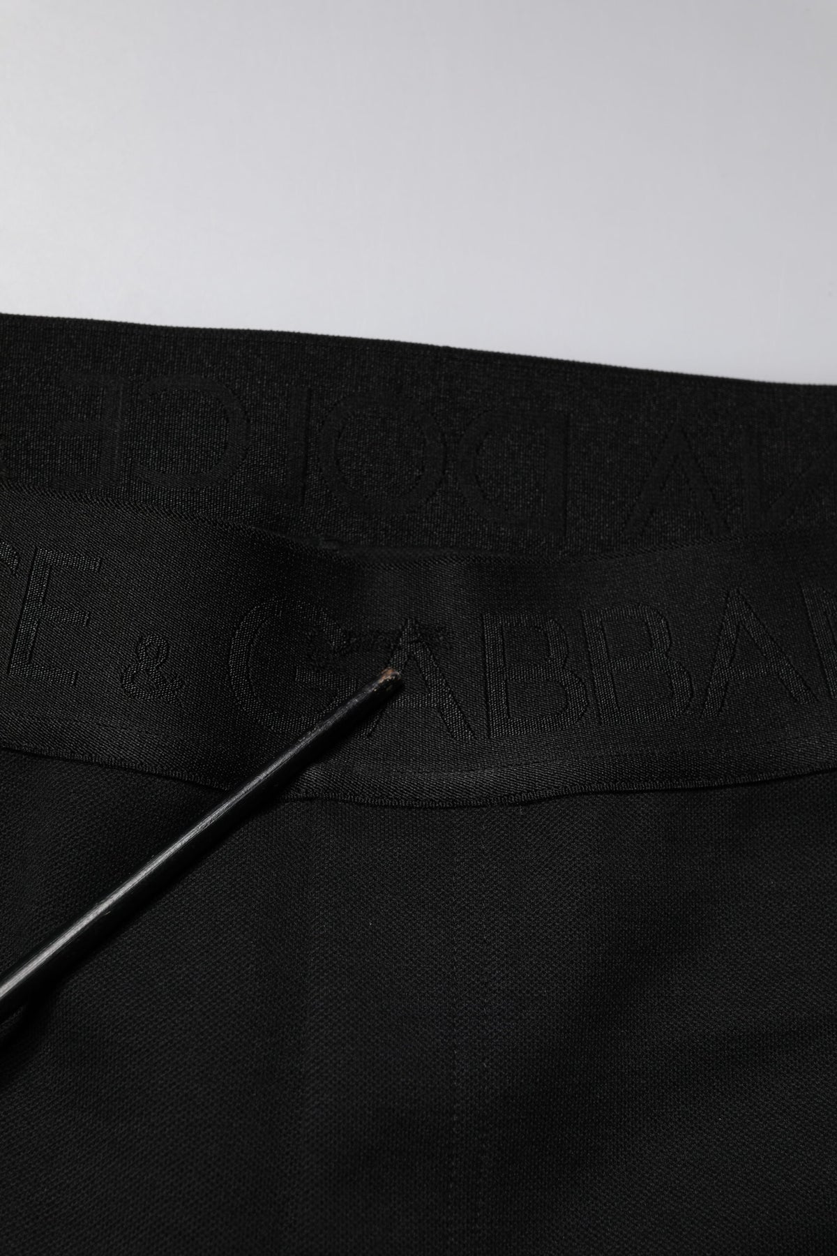 Pantalon de jogging en coton noir Dolce &amp; Gabbana pour homme.