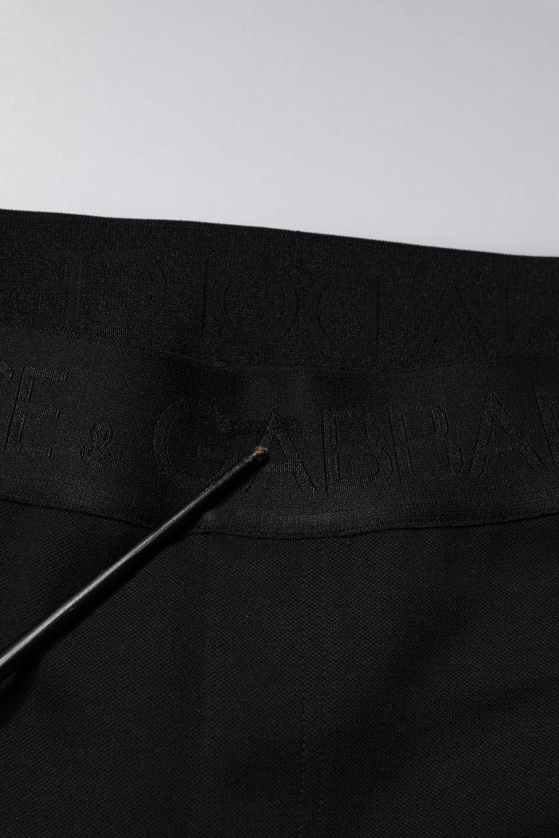 Dolce &amp; Gabbana Zwarte Katoenen Joggingbroek Heren Sweatpants Broek