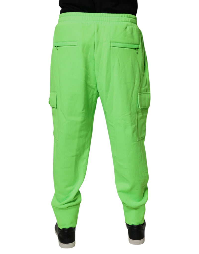 Pantalon de jogging cargo homme Dolce &amp; Gabbana vert néon