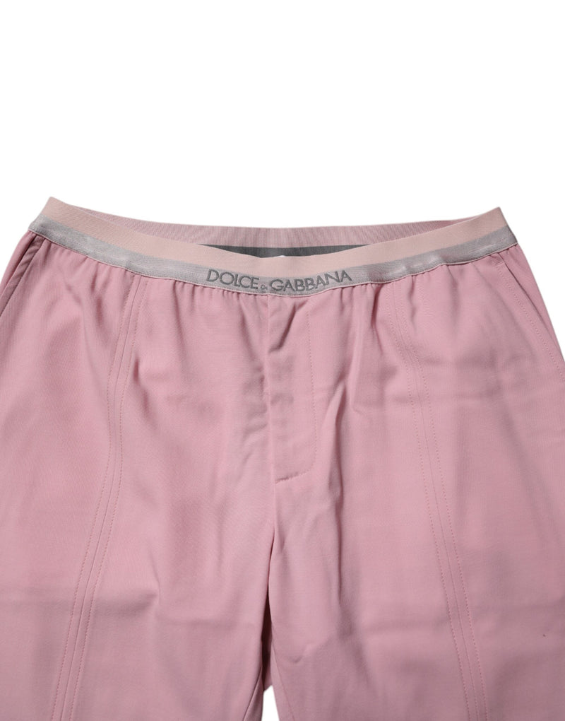 Pantalon chino en coton extensible rose de Dolce &amp; Gabbana