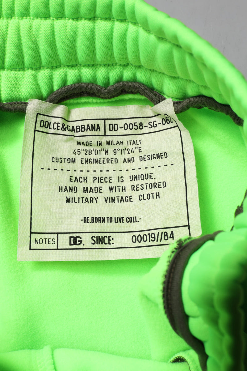 Shorts Bermuda Cargo en patchwork vert de Dolce &amp; Gabbana