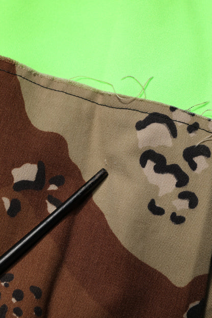 Dolce & Gabbana Green Patchwork Cargo Bermuda Shorts