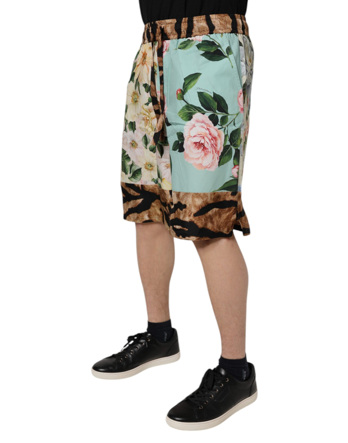 Short de bain bermuda pour homme Dolce &amp; Gabbana à imprimé floral multicolore
