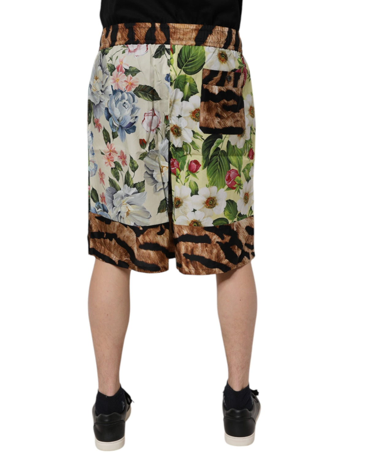 Short de bain bermuda pour homme Dolce &amp; Gabbana à imprimé floral multicolore