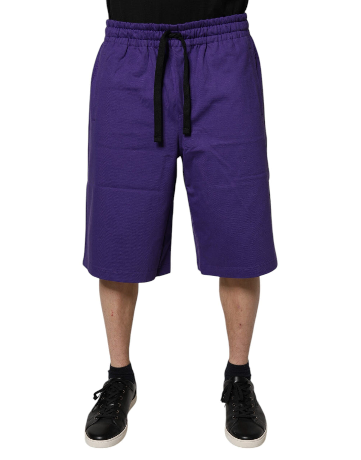 Shorts Bermuda en coton violet pour homme de Dolce &amp; Gabbana