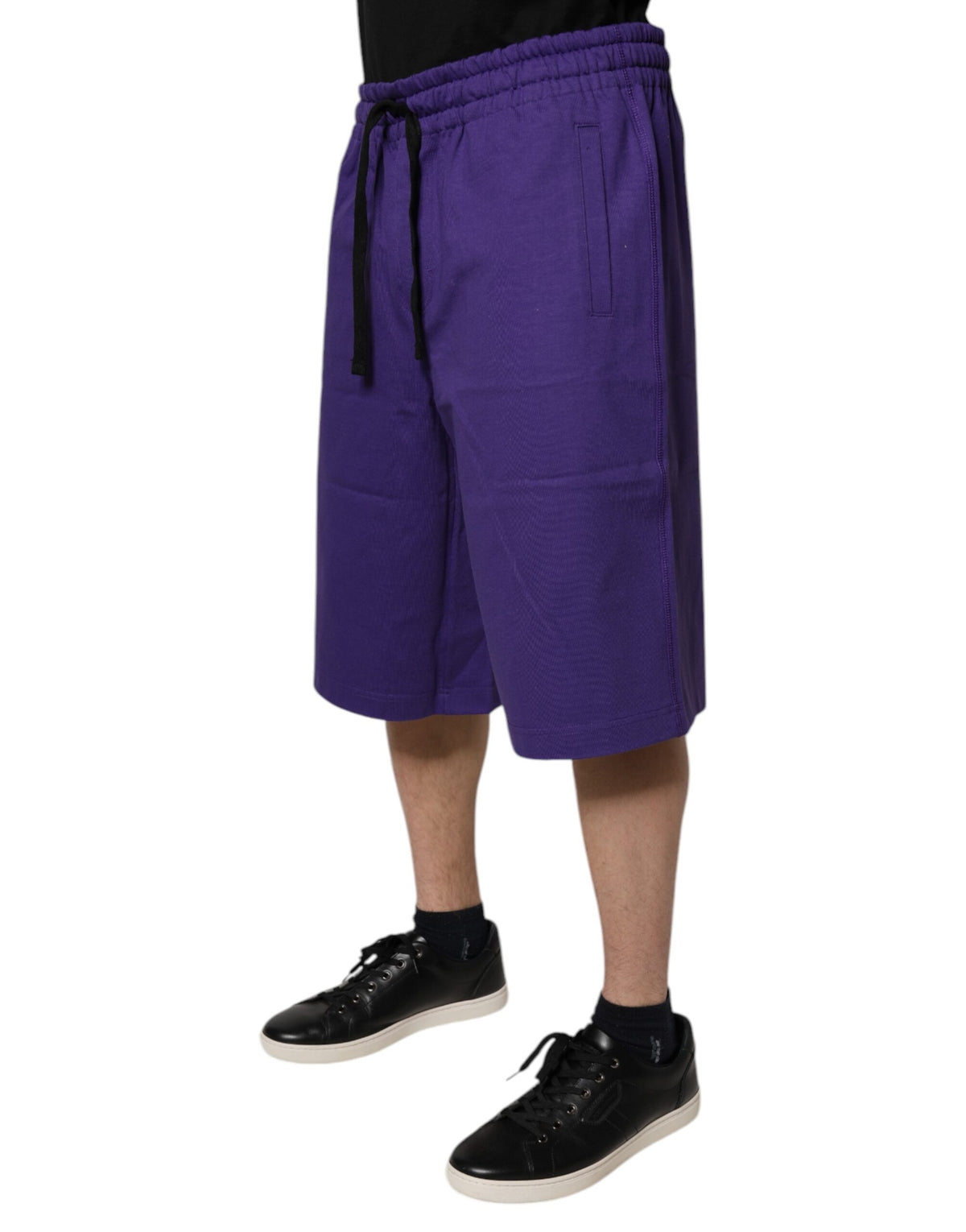 Shorts Bermuda en coton violet pour homme de Dolce &amp; Gabbana