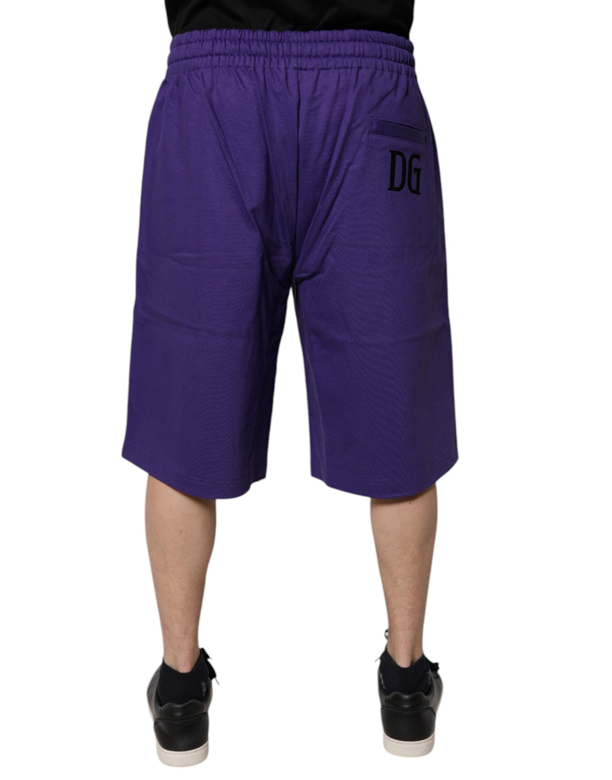 Shorts Bermuda en coton violet pour homme de Dolce &amp; Gabbana