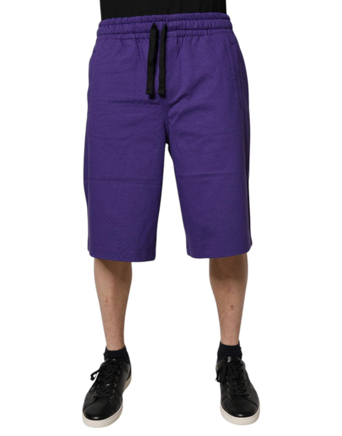 Shorts Bermuda en coton violet pour homme de Dolce &amp; Gabbana
