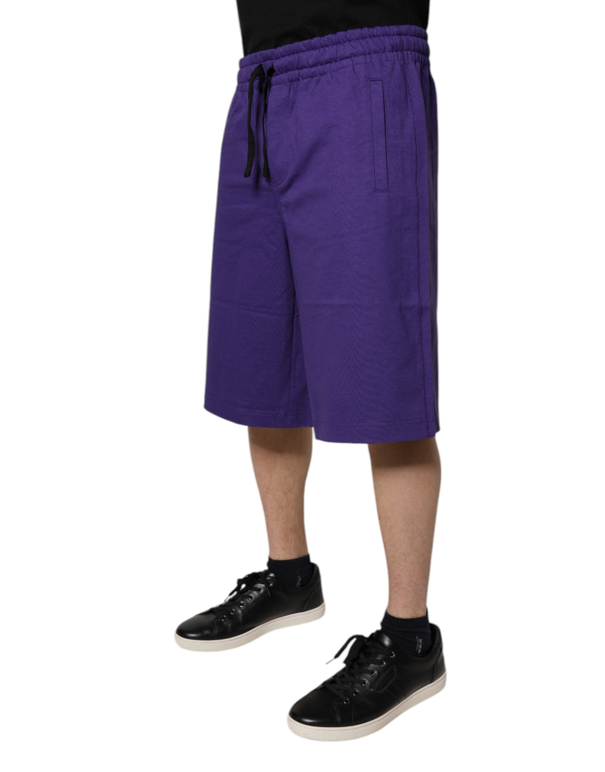 Shorts Bermuda en coton violet pour homme de Dolce &amp; Gabbana