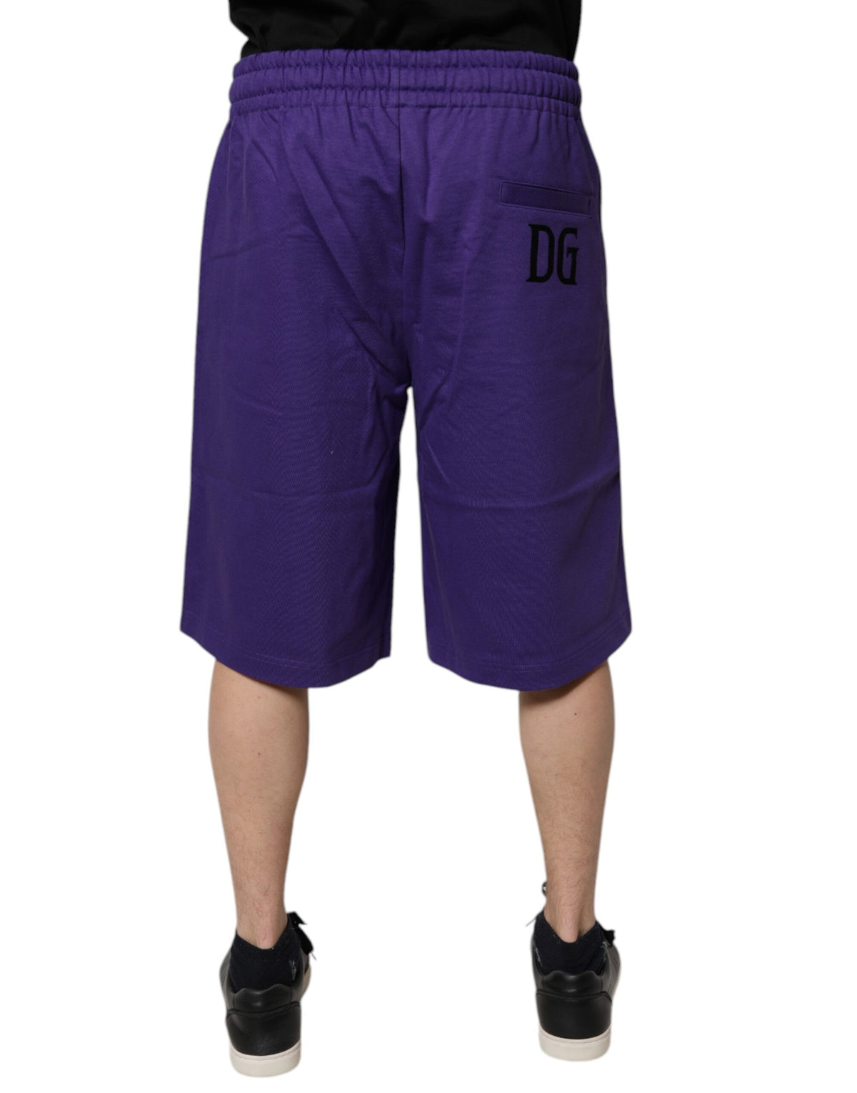 Shorts Bermuda en coton violet pour homme de Dolce &amp; Gabbana