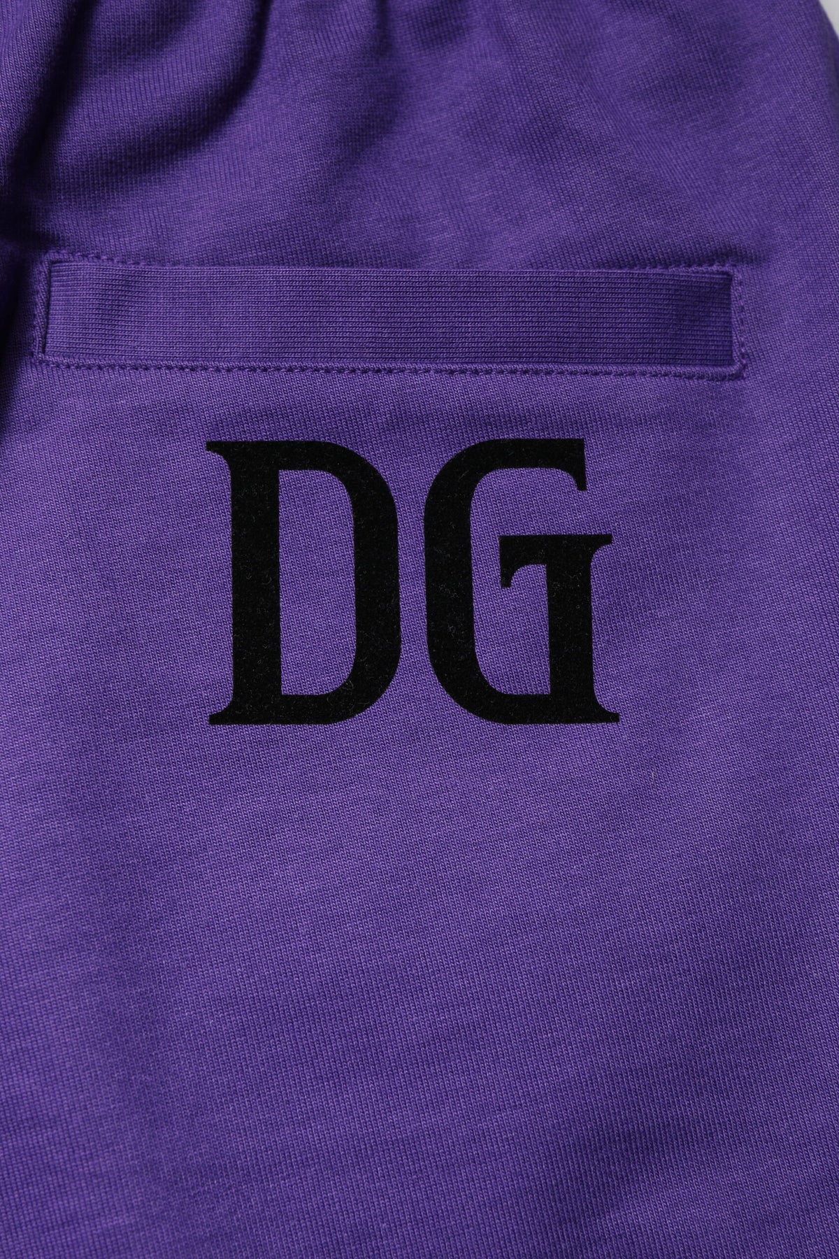 Shorts Bermuda en coton violet pour homme de Dolce &amp; Gabbana