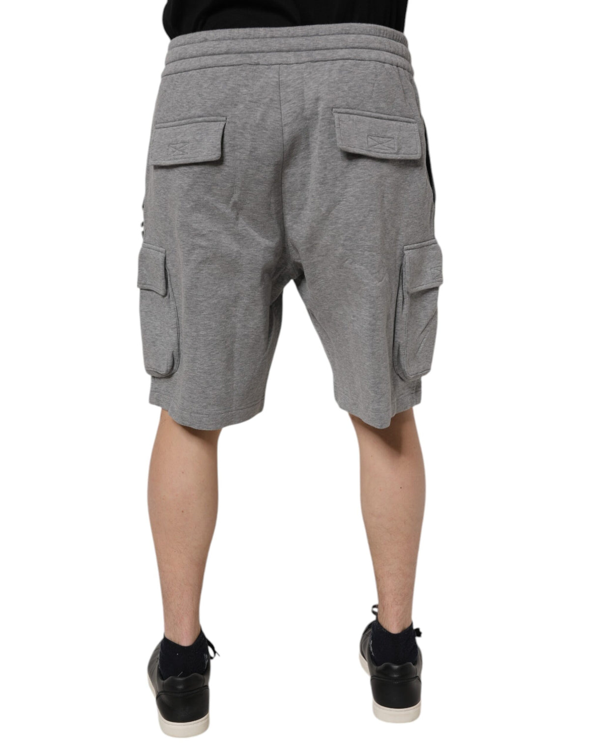 Shorts Bermuda Cargo en coton gris de Dolce &amp; Gabbana
