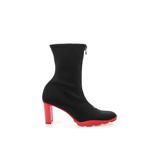 Botte en néoprène noire d'Alexander McQueen