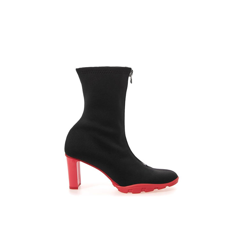 Alexander McQueen Black Neoprene Boot - Chic Ankle Footwear
